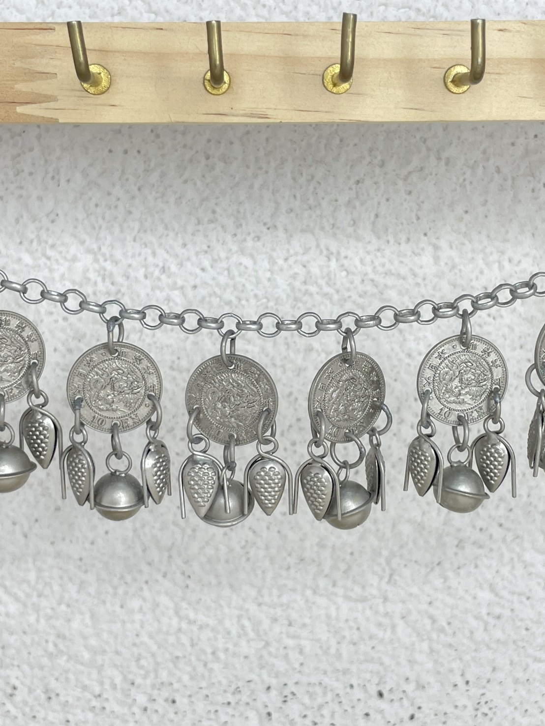 J30(短)-全焊接加密十錢單層鈴鐺鏈條86cm