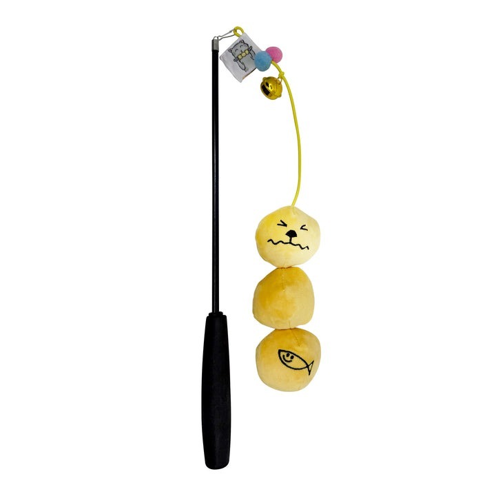 Woof²．Meow咖喱魚蛋逗貓棒