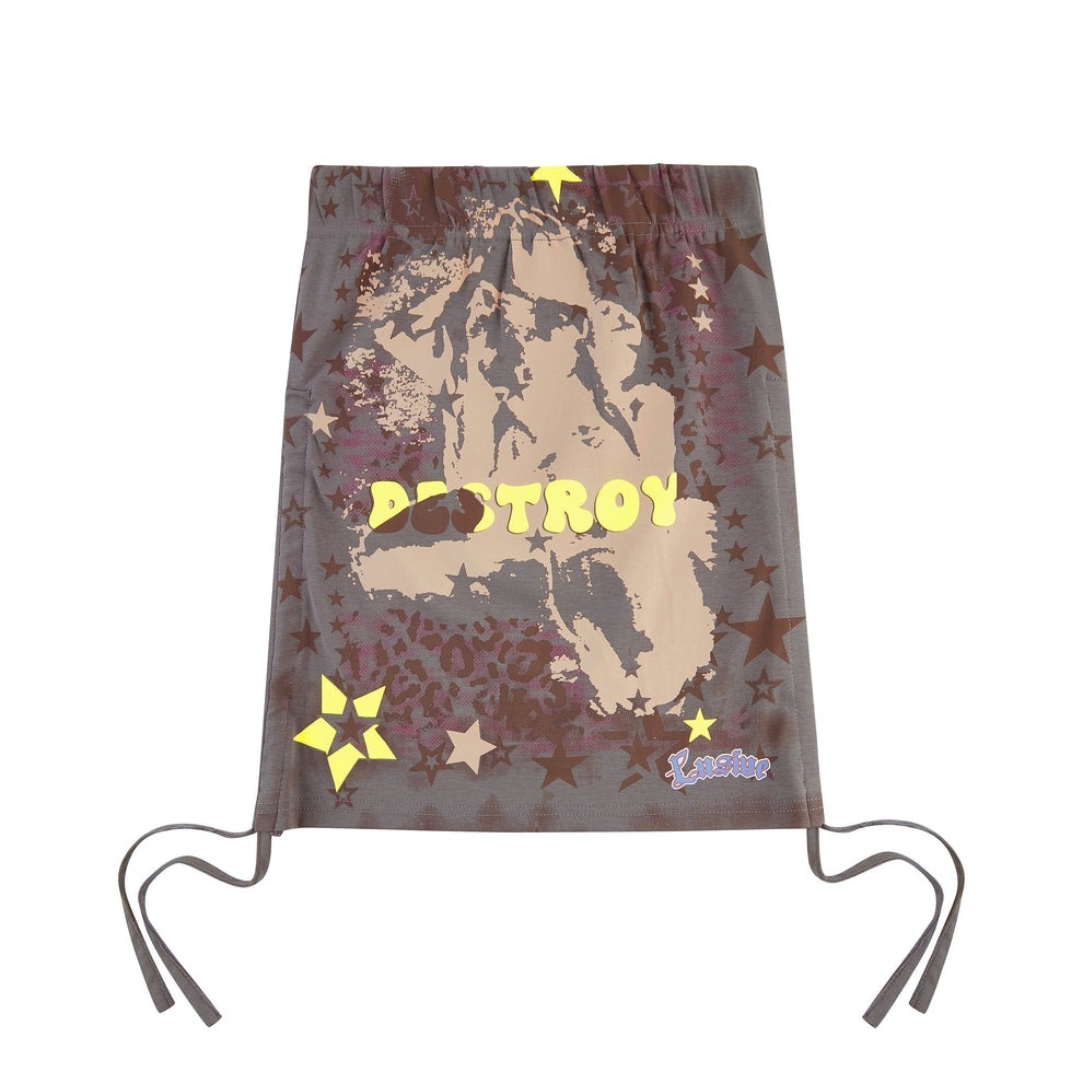 LUSIVE｜星星塗鴉抹胸 DESTROY Graffiti Star Top (Grey)