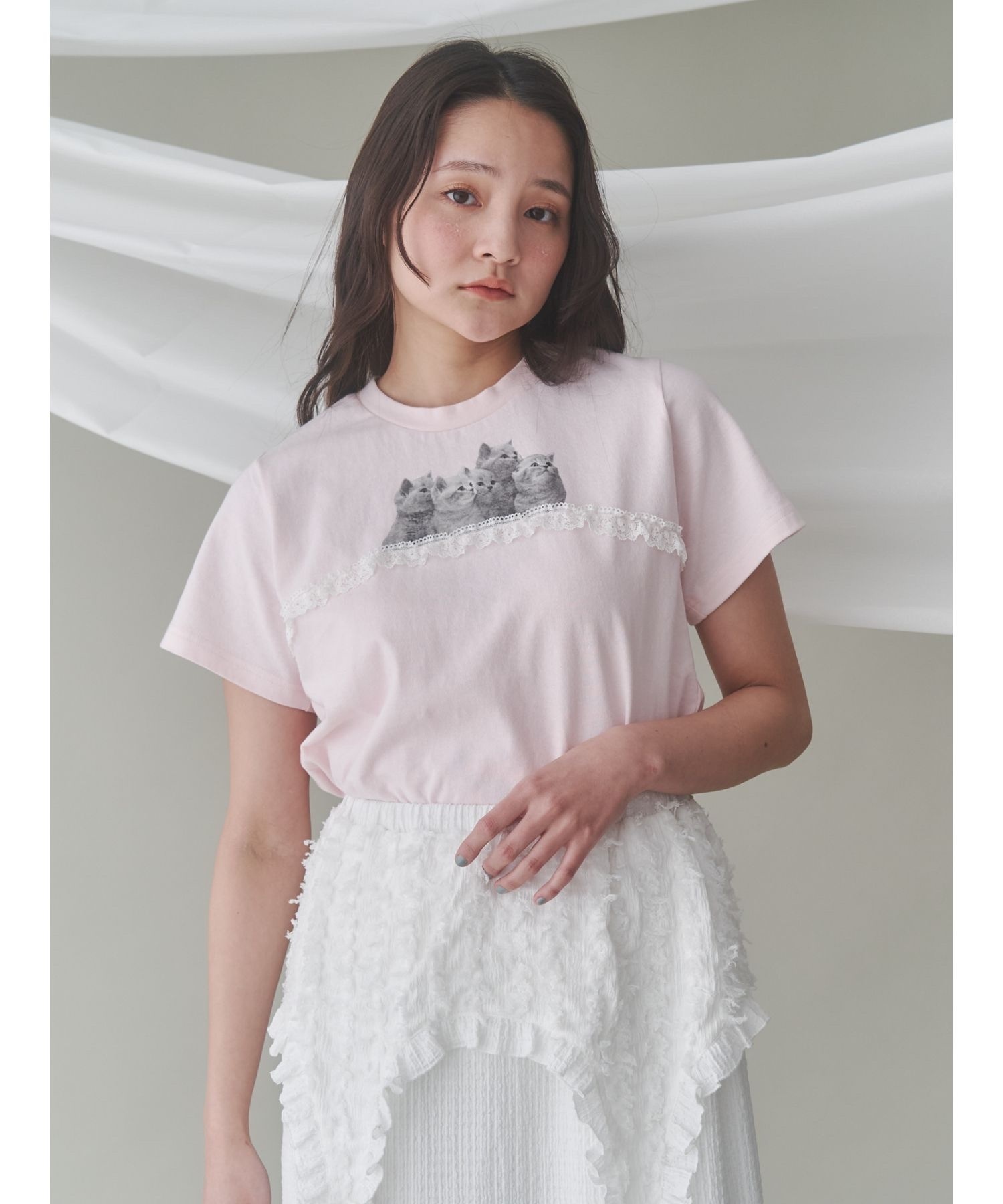 merry jenny / cat frill tee