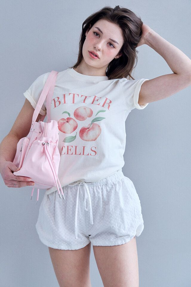 Bitter Cells Flat Peach Tee