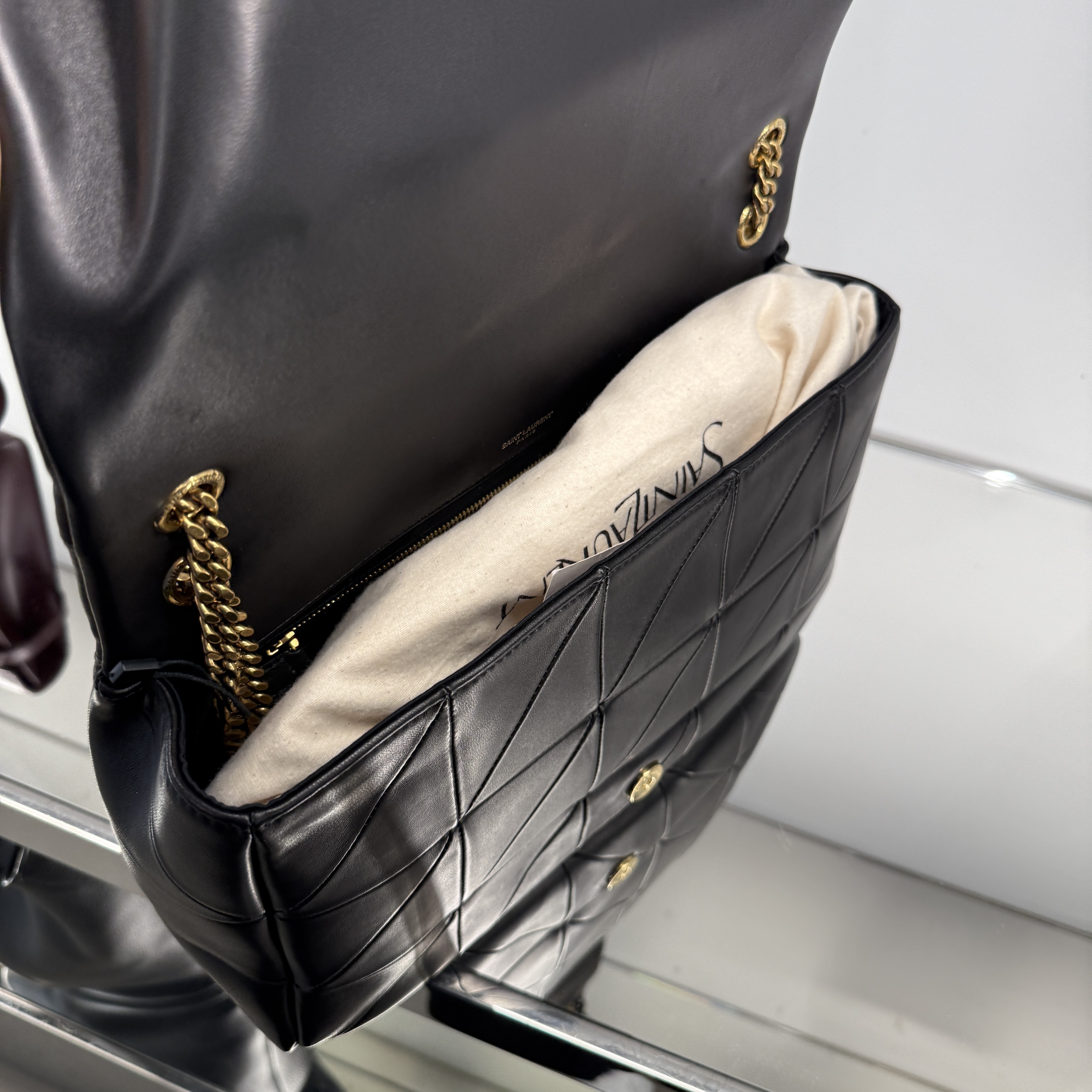 Saint Laurent YSL Jamie Shoulder Bag Black 761908