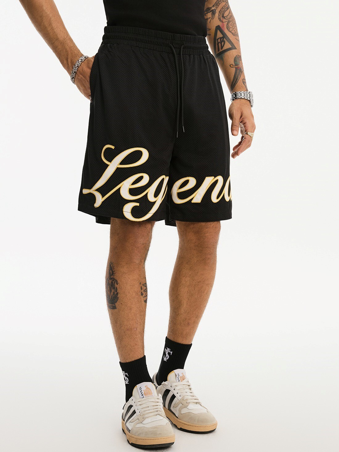 STK SmallTownKid Large Logo American Mesh Shorts