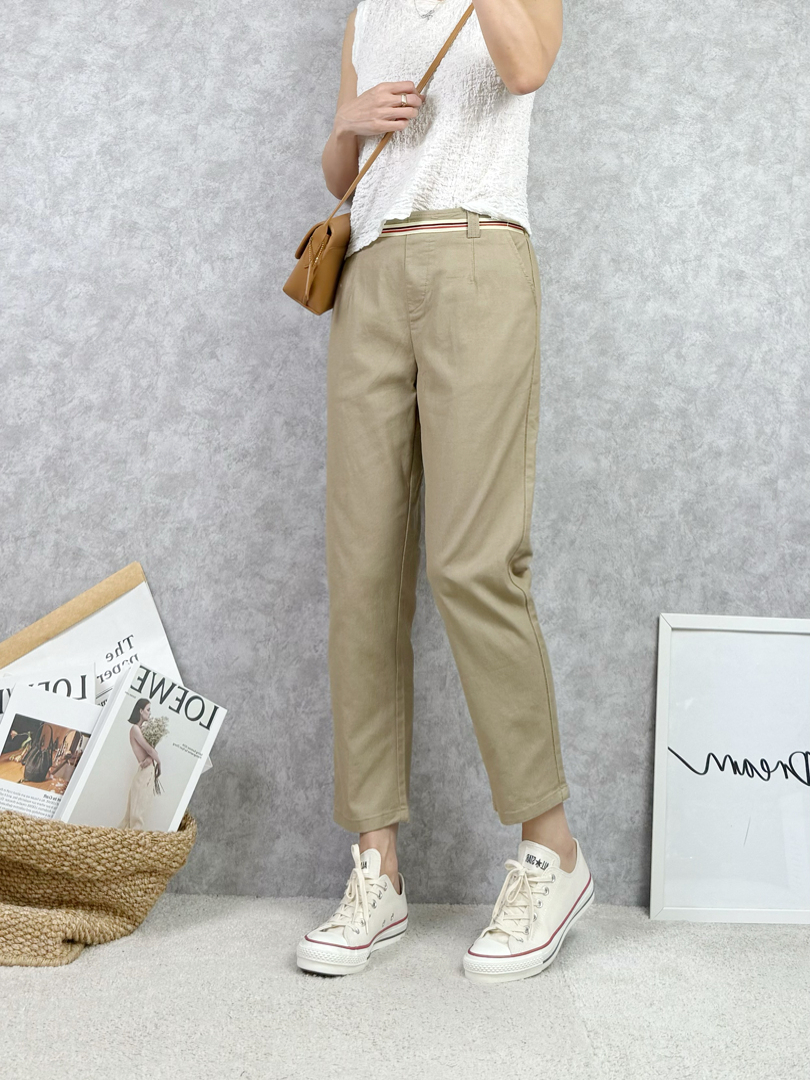 高質感織帶八分棉褲 ⚡️搶現貨 ⚡️