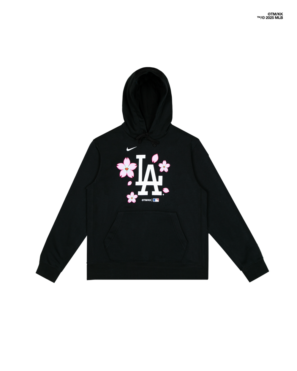 村上隆Takashi Murakami × MLB 2025世界巡迴東京系列道奇隊黑色櫻花帽T