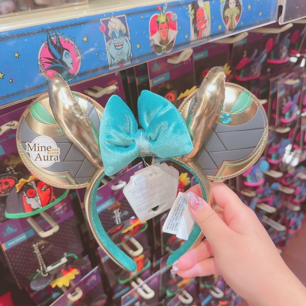 洛基 Loki 米妮 Minnie 立體耳朵 造型 髮圈 髮箍 漫威 Marvel -香港迪士尼樂園