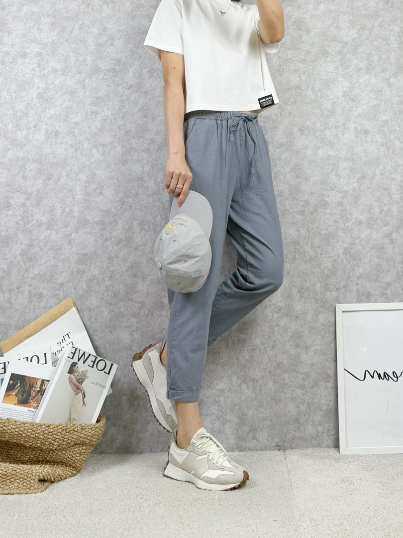 不緊貼腳踝 休閒百搭棉麻褲 ⚡️熱銷千件 包色款 ⚡️