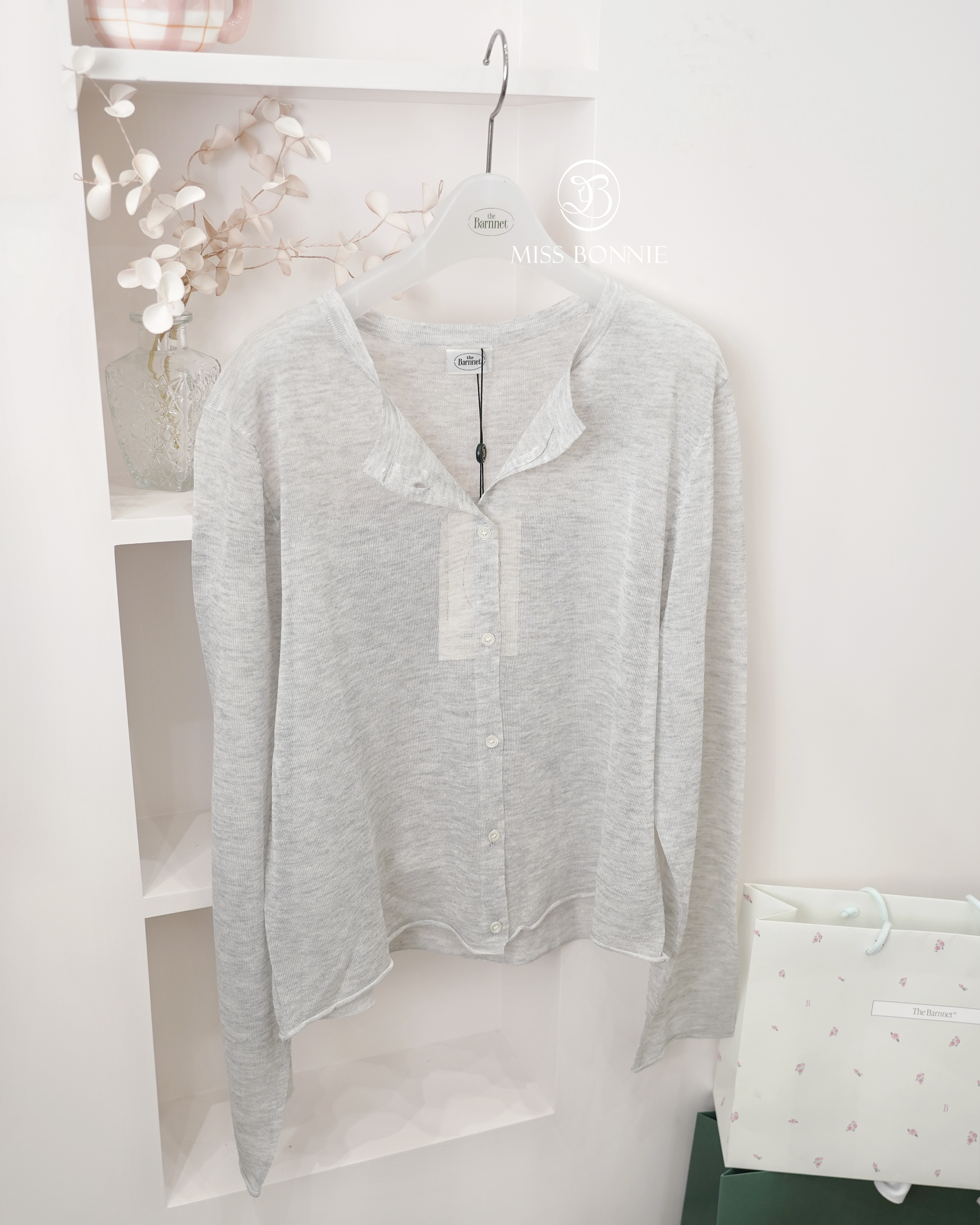 The Barnnet亞麻紐扣開襟衫