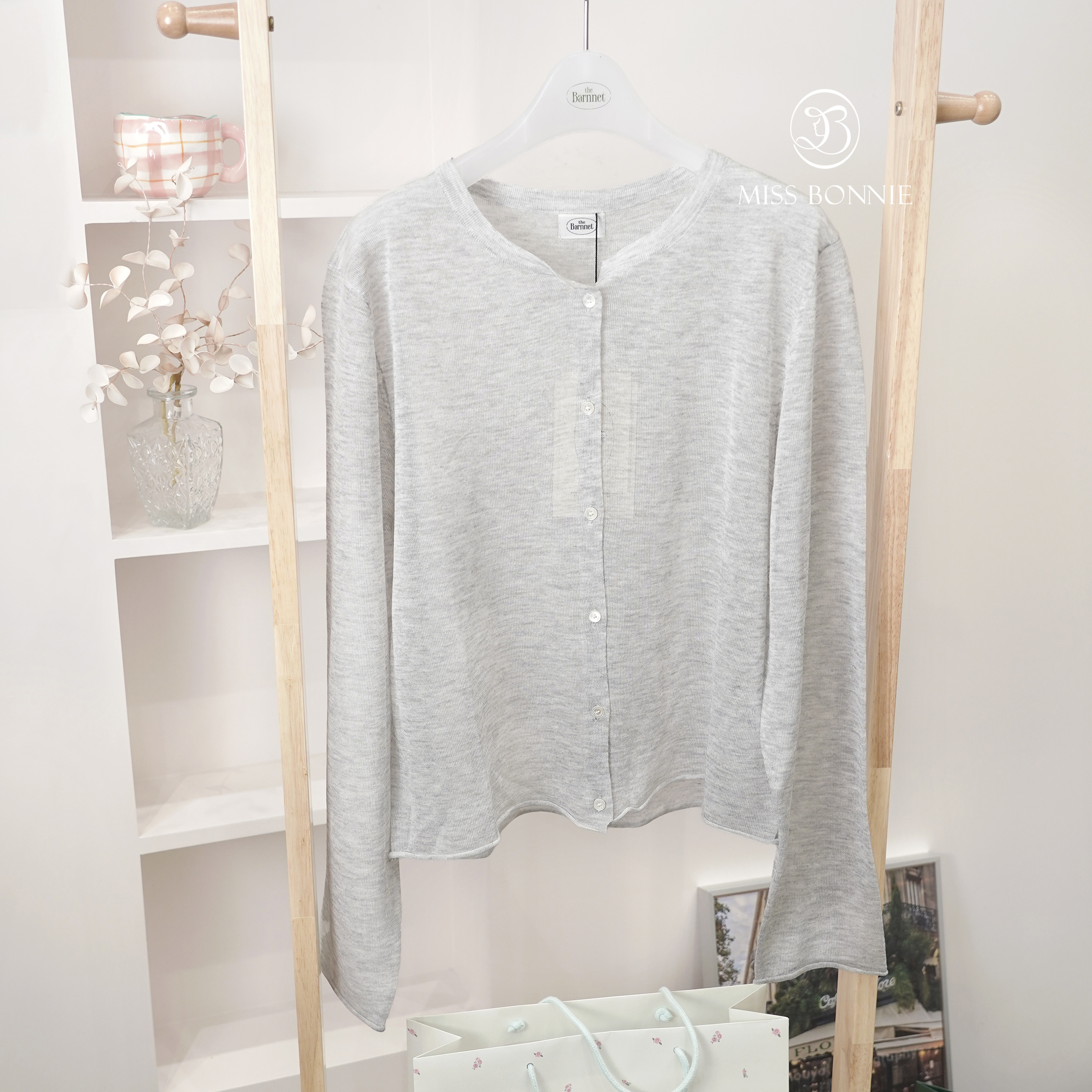 The Barnnet亞麻紐扣開襟衫