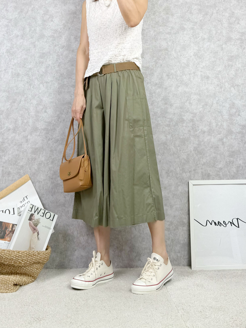 休閒棉質寬褲裙 ⚡ 搶手貨 ⚡