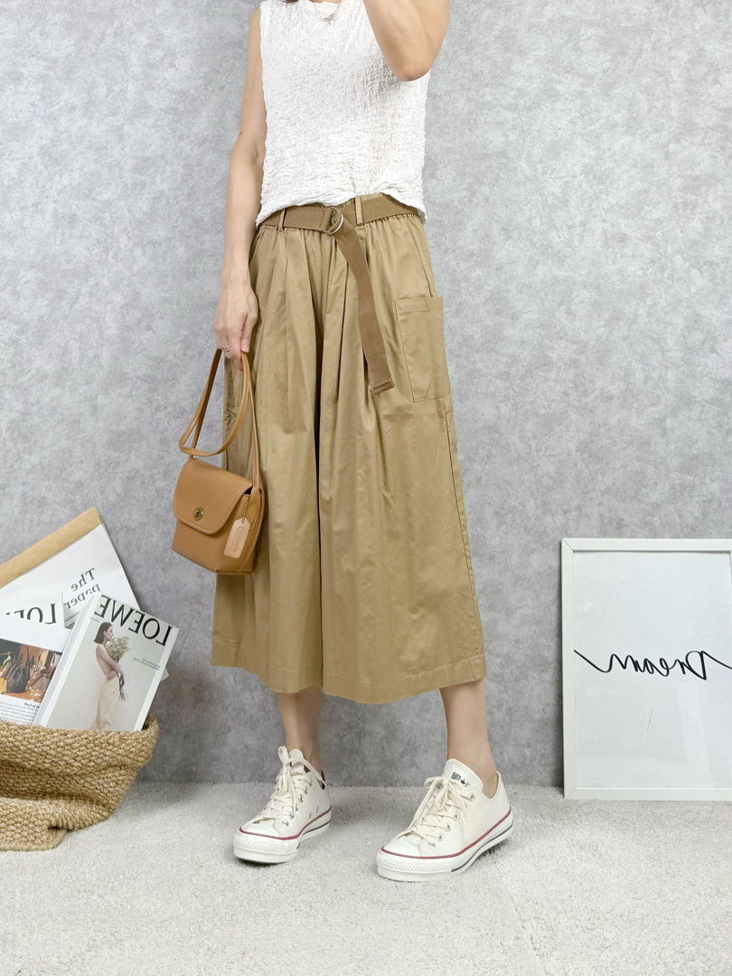 休閒棉質寬褲裙 ⚡ 搶手貨 ⚡