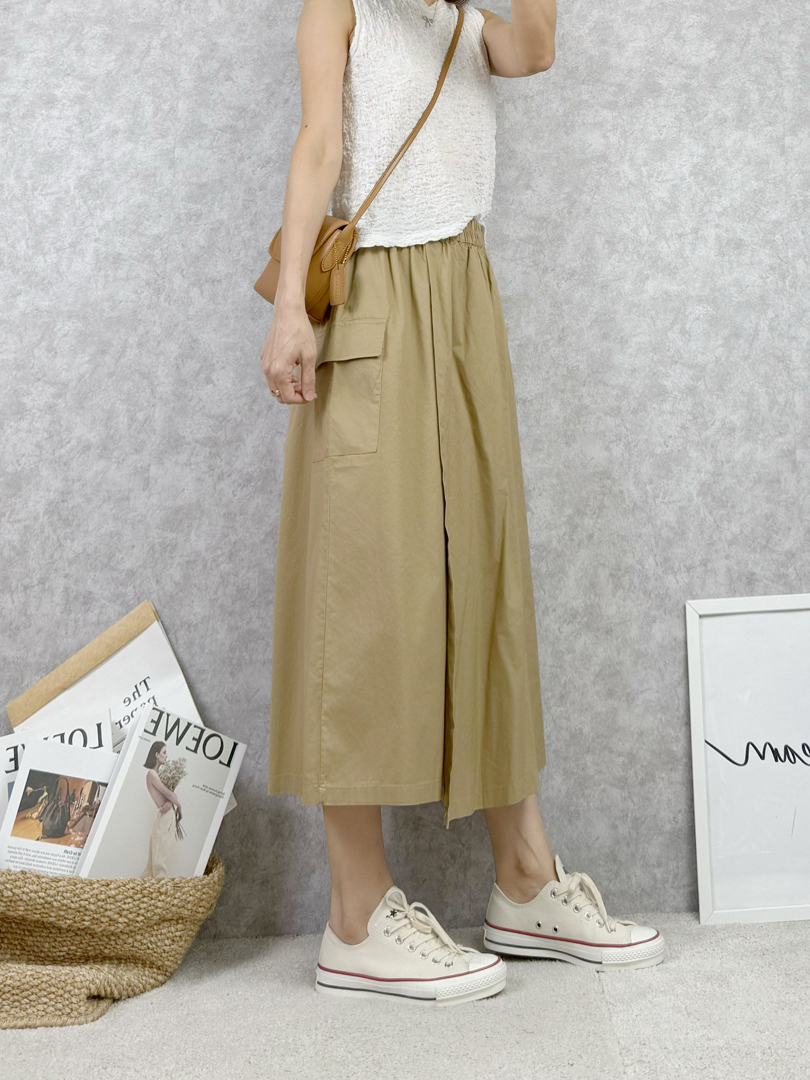 薄料休閒寬褲裙 ⚡搶手貨⚡