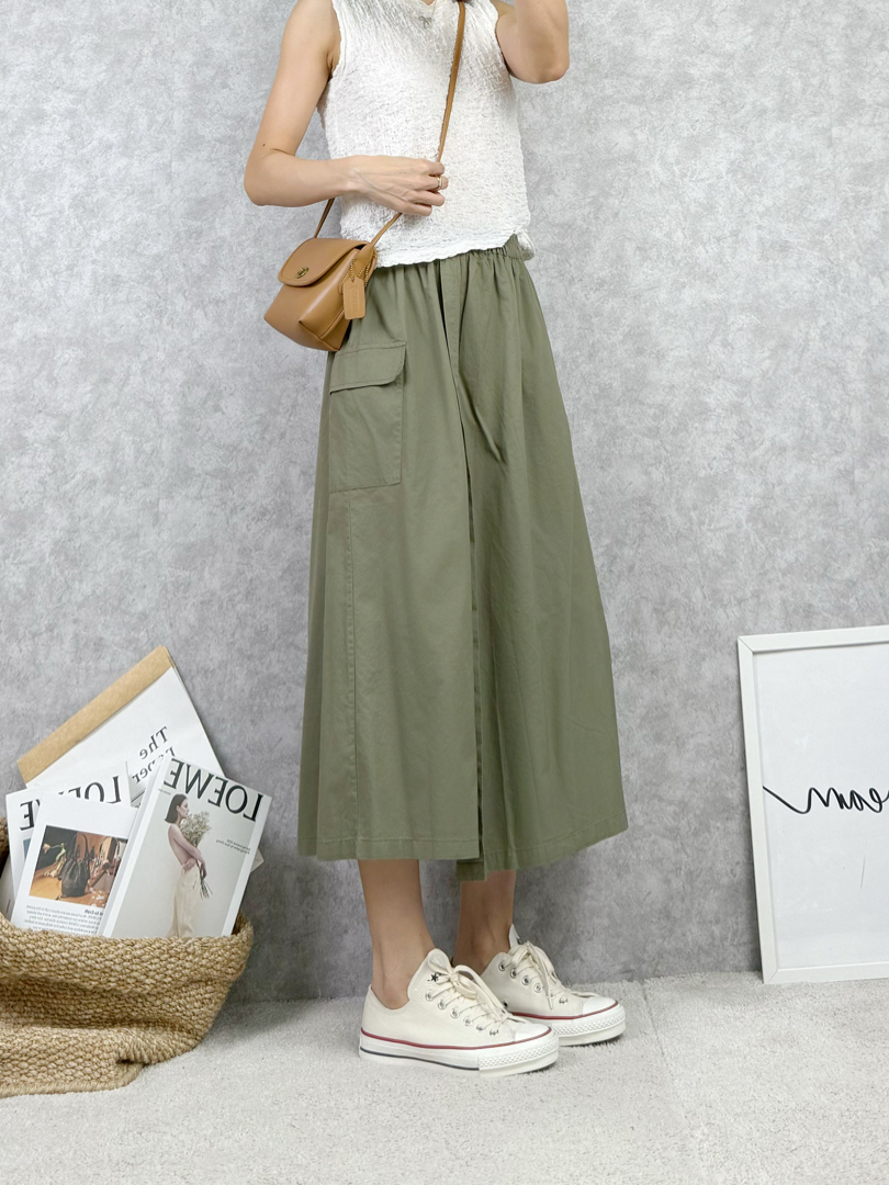薄料休閒寬褲裙 ⚡搶手貨⚡