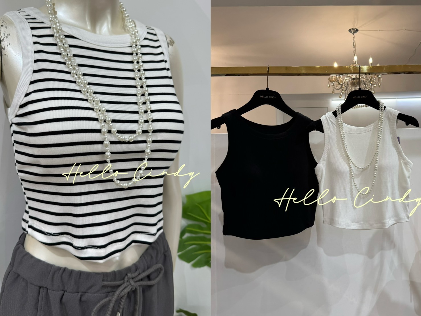 B08097 Cindy自留超好穿又有一點小性感的削肩Bra背心