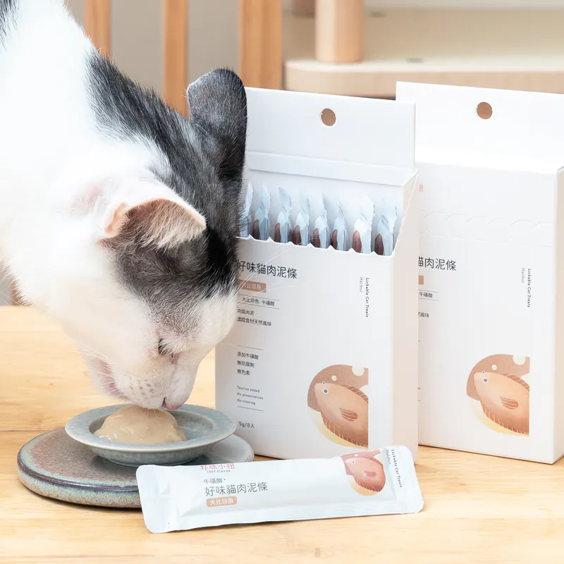 好味貓肉泥條-大比目魚 (9gx8條)