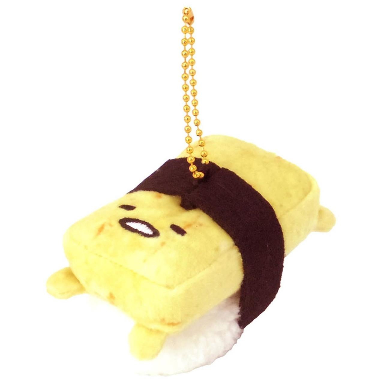 日本 Sanrio Gudetama 蛋黃哥 壽司造型公仔匙扣