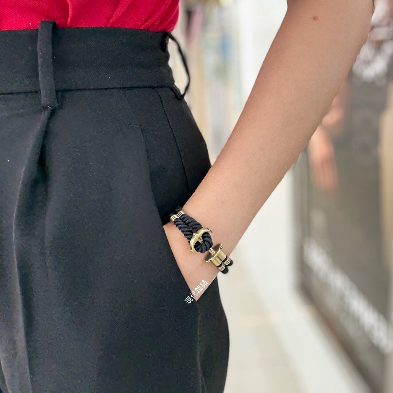 【Paul Hewitt】船錨手環-黑霧金 PH-PH-N-B-S  (18cm)  現代鐘錶