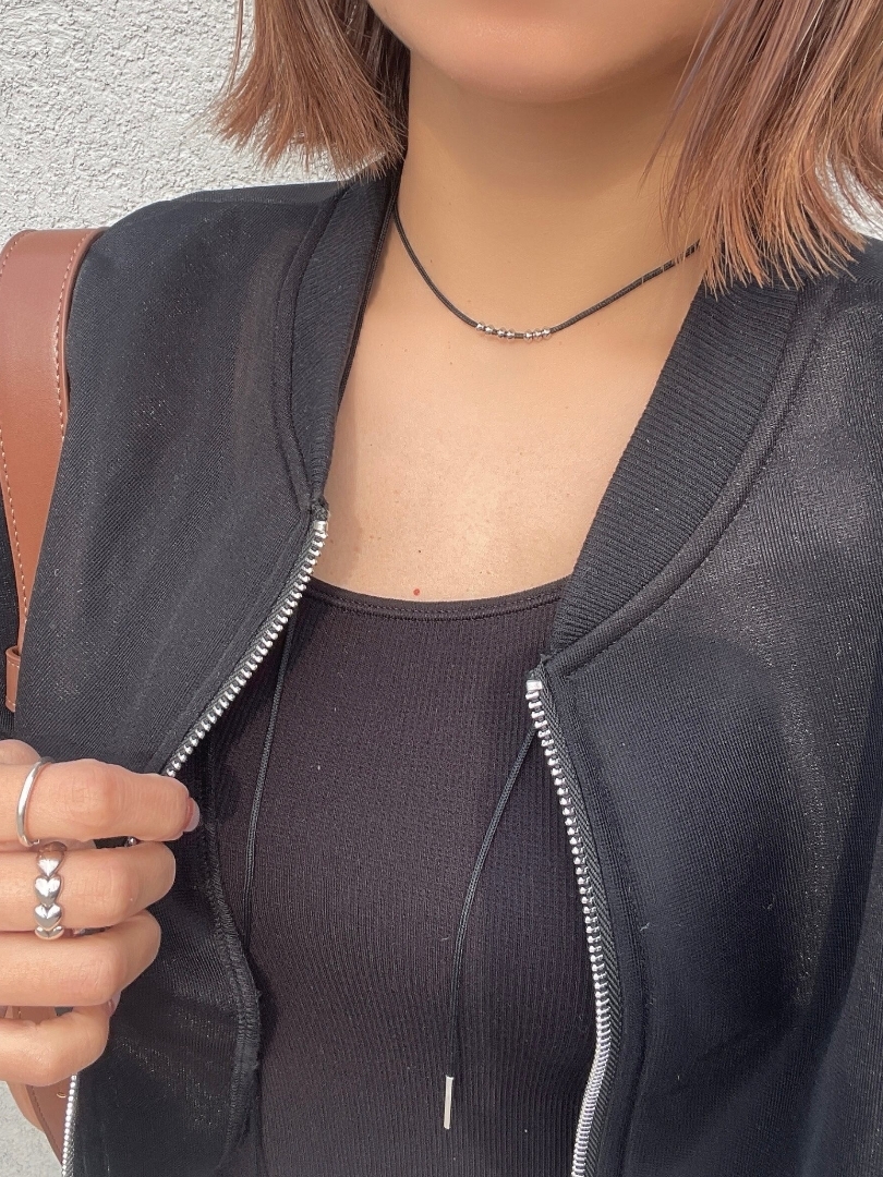 original cord choker long necklace