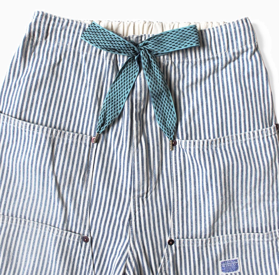 8/21 RELEASE: KAPITAL 2025 10oz HICKORY W KNEE EASY BAGGY PANTS - PRE ORDER ITEM (預訂中)