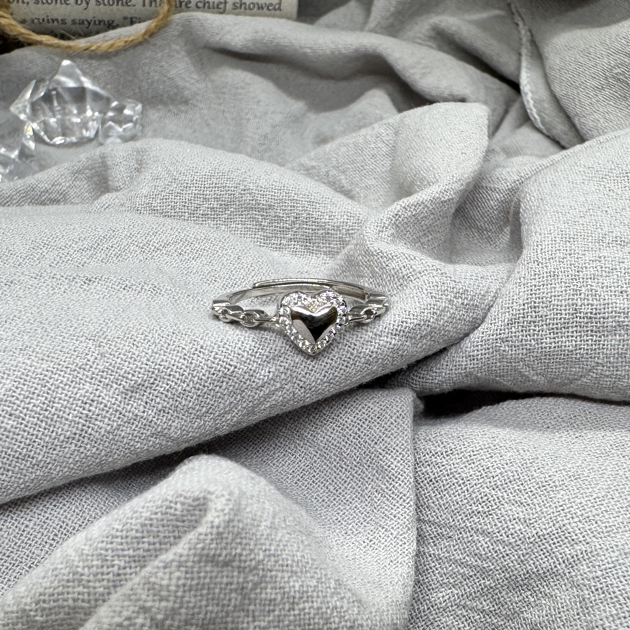 星鏈心戒 – 純銀戒指