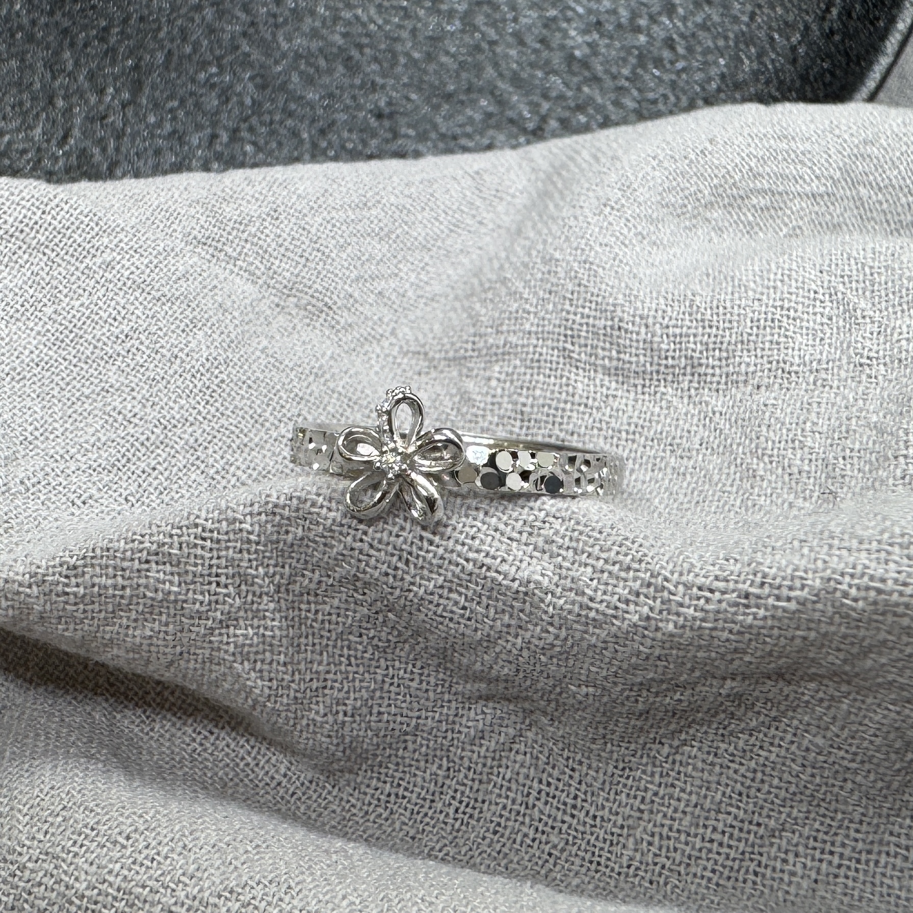 冰花戒 - 純銀戒指