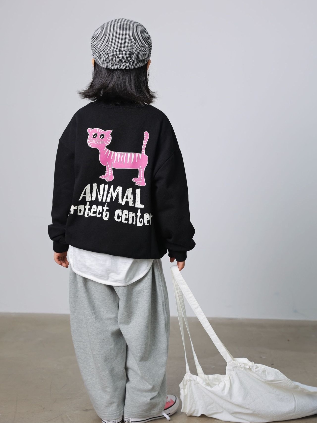 親子裝_動物汽車毛圈大學T