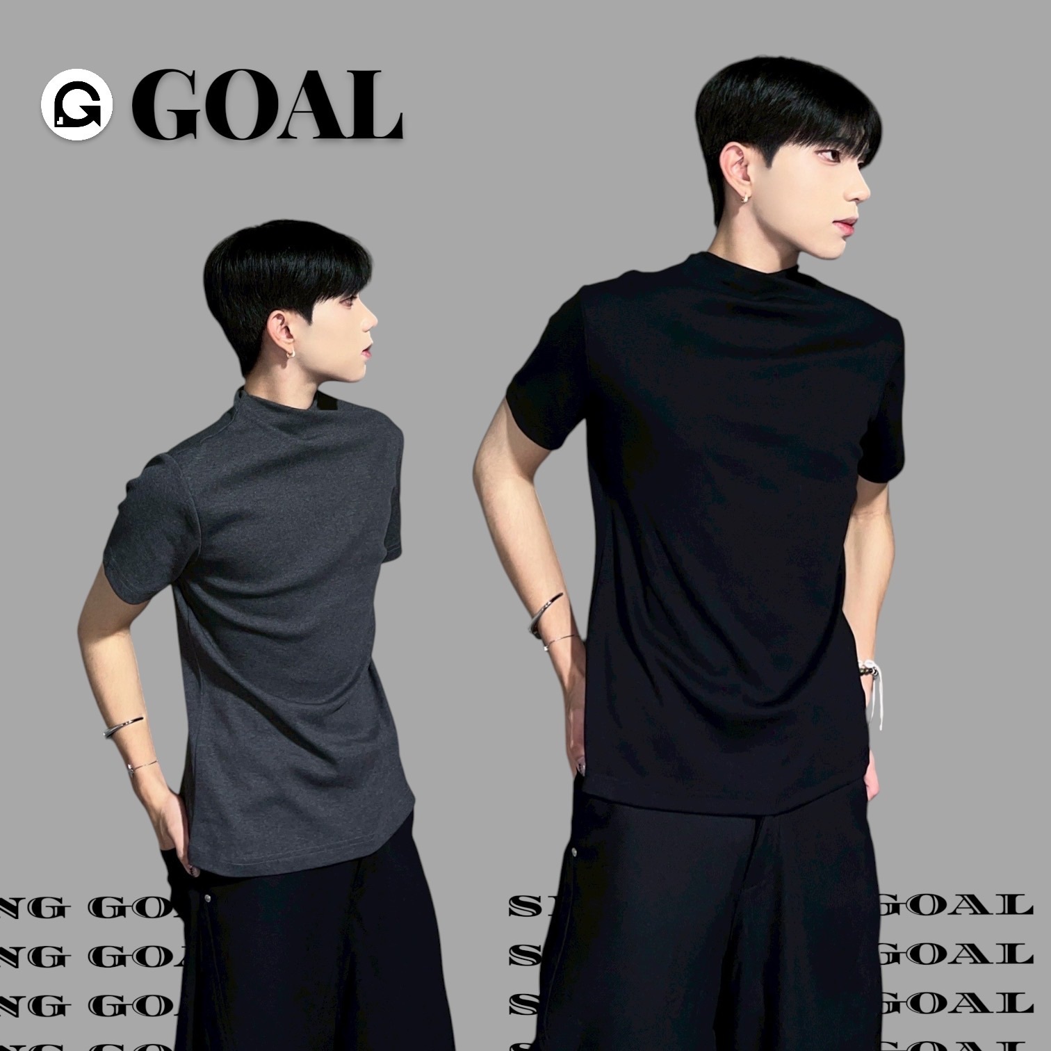 (GOAL) 美式高級感交叉領正肩上衣 27355