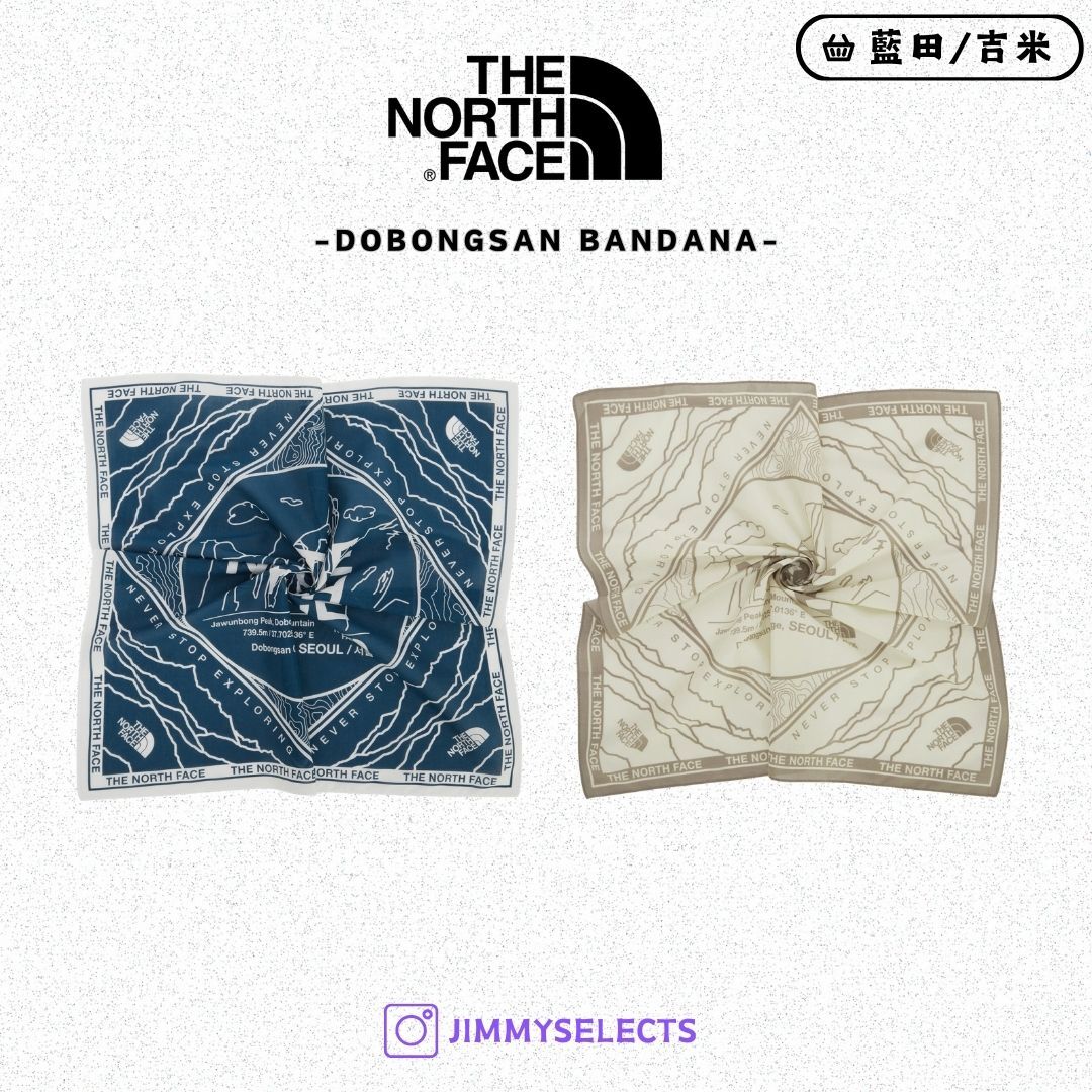 【代購】THE NORTH FACE 北臉 道峰山 BANDANA 頭巾 方巾 NA5BR65A