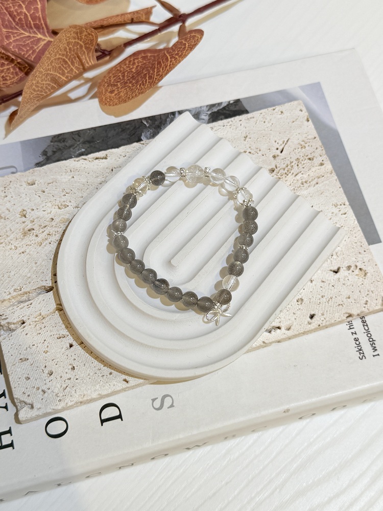 C083-灰月光x白水晶手鍊【預購】