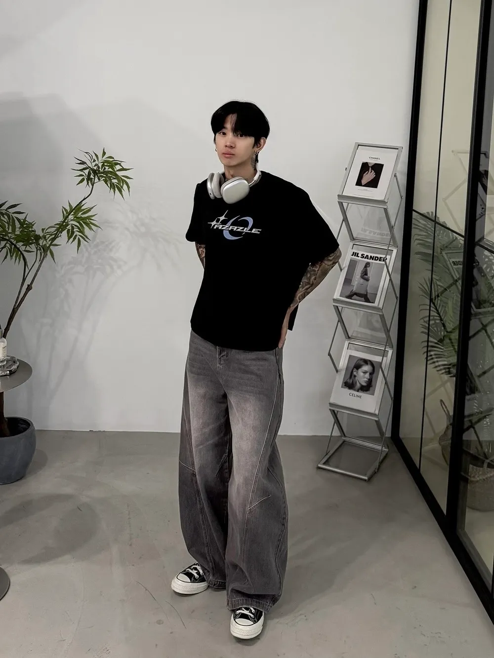 BOXY Y2K 街頭 寬短 短袖