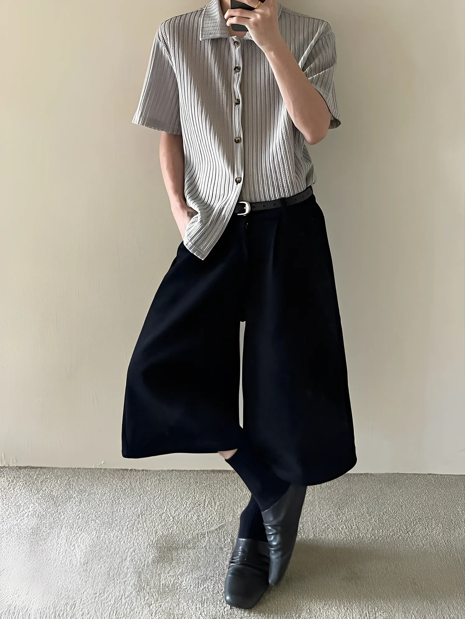 休閒 西裝 男女 七分 短褲