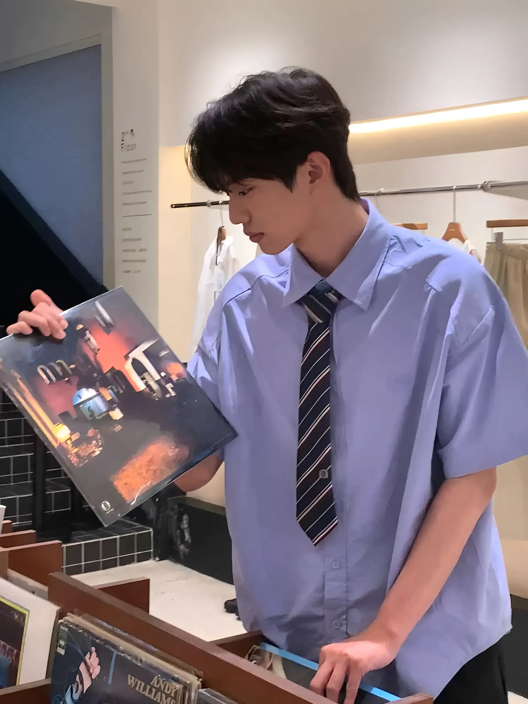 刺繡 CITYBOY 清新 學生 短袖 襯衫