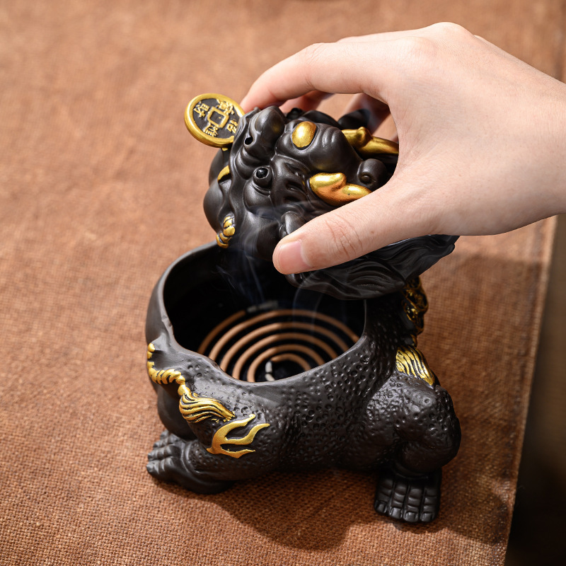 C091-招財金蟾蜍薰香爐【限量】