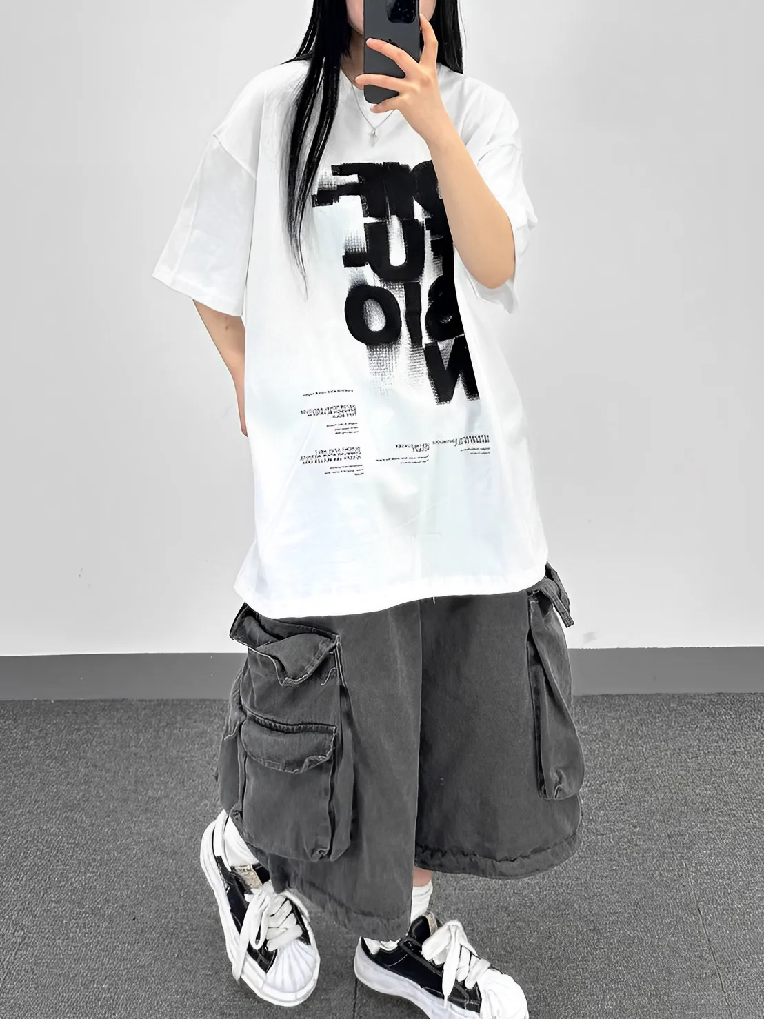 噴漆 塗鴉 設計 字體 寬鬆 男女 短袖