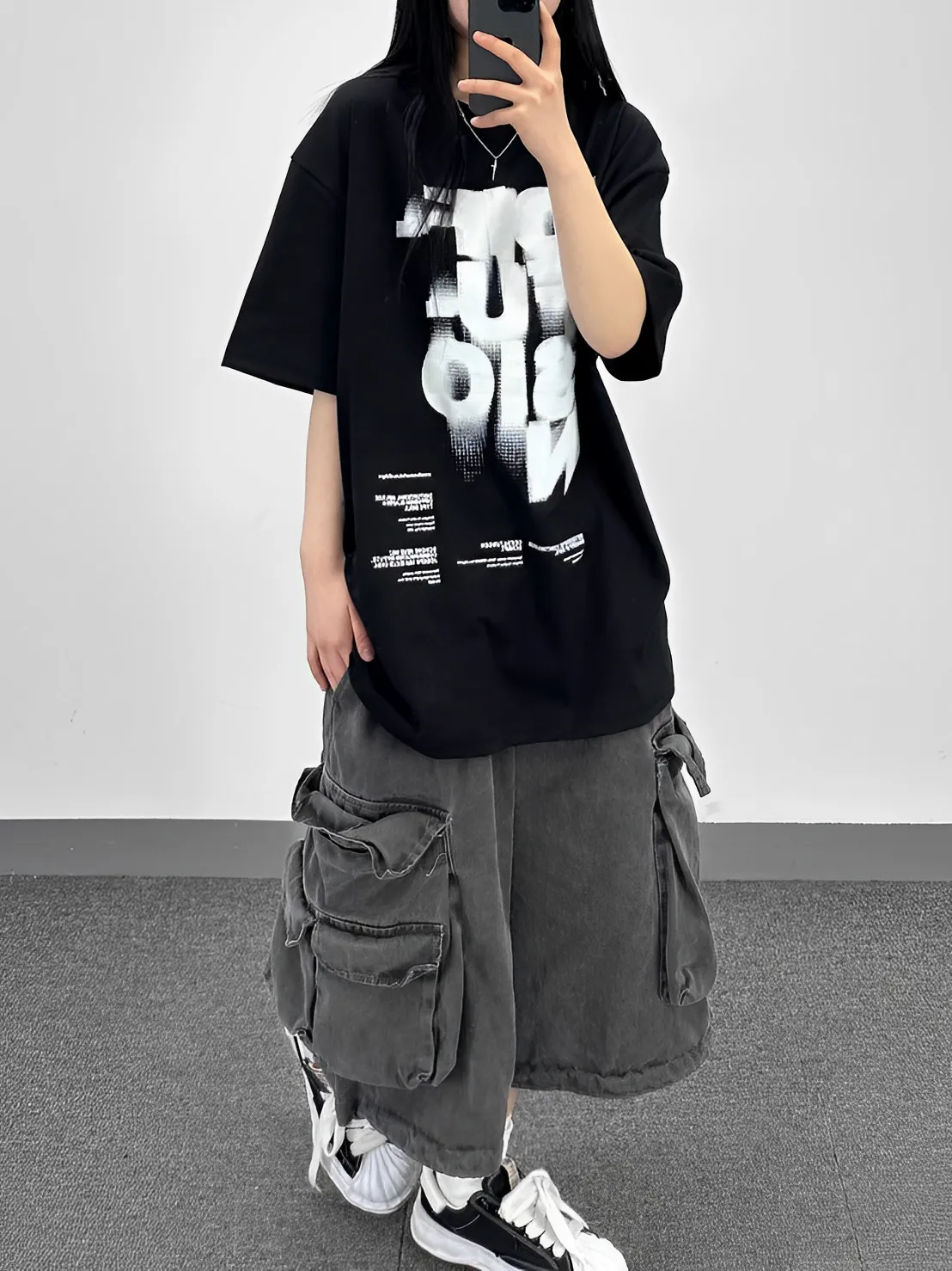 噴漆 塗鴉 設計 字體 寬鬆 男女 短袖