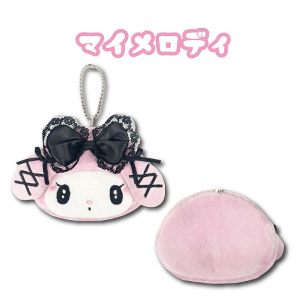 日本 Sanrio My Melody x Kuromi 地雷系列 - 頭形拉鏈袋