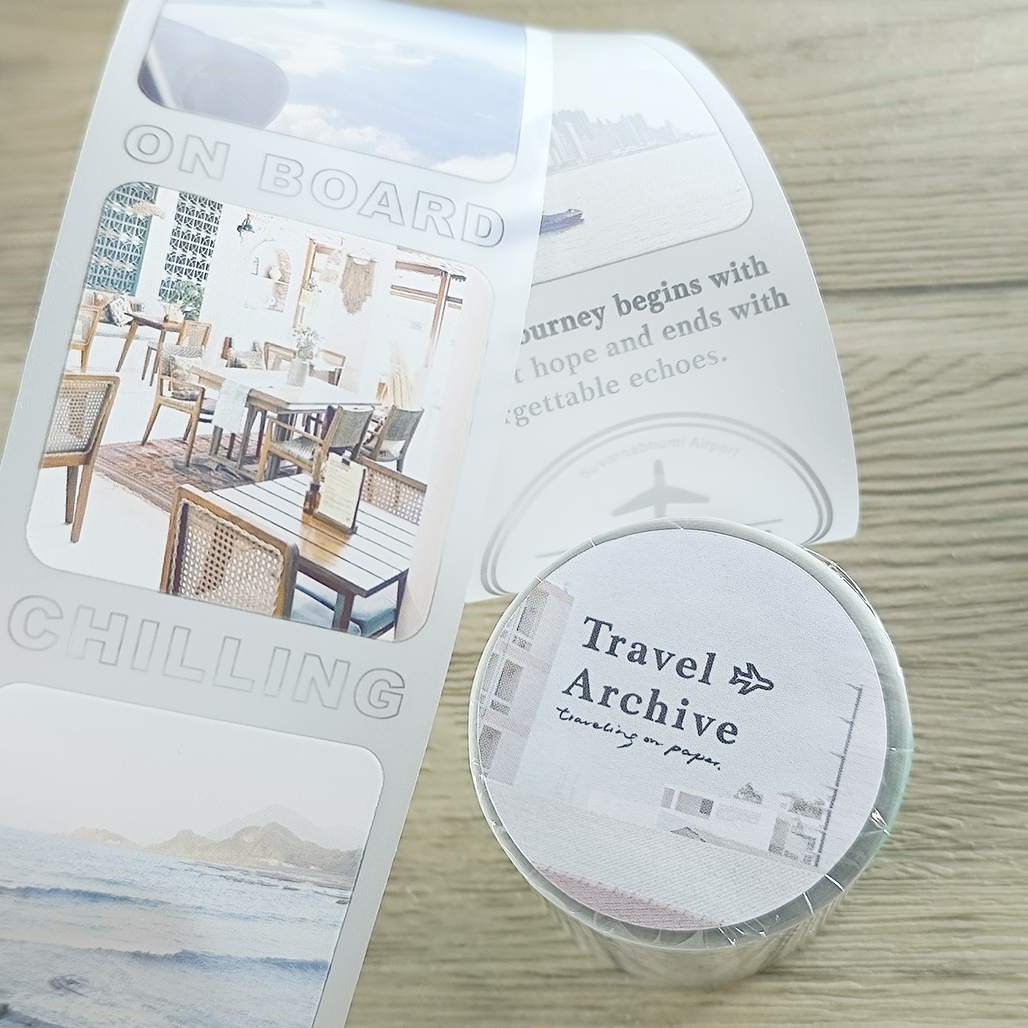 紙上旅行．Travel Archives 5cm霧面PET膠帶 <整捲/分裝>