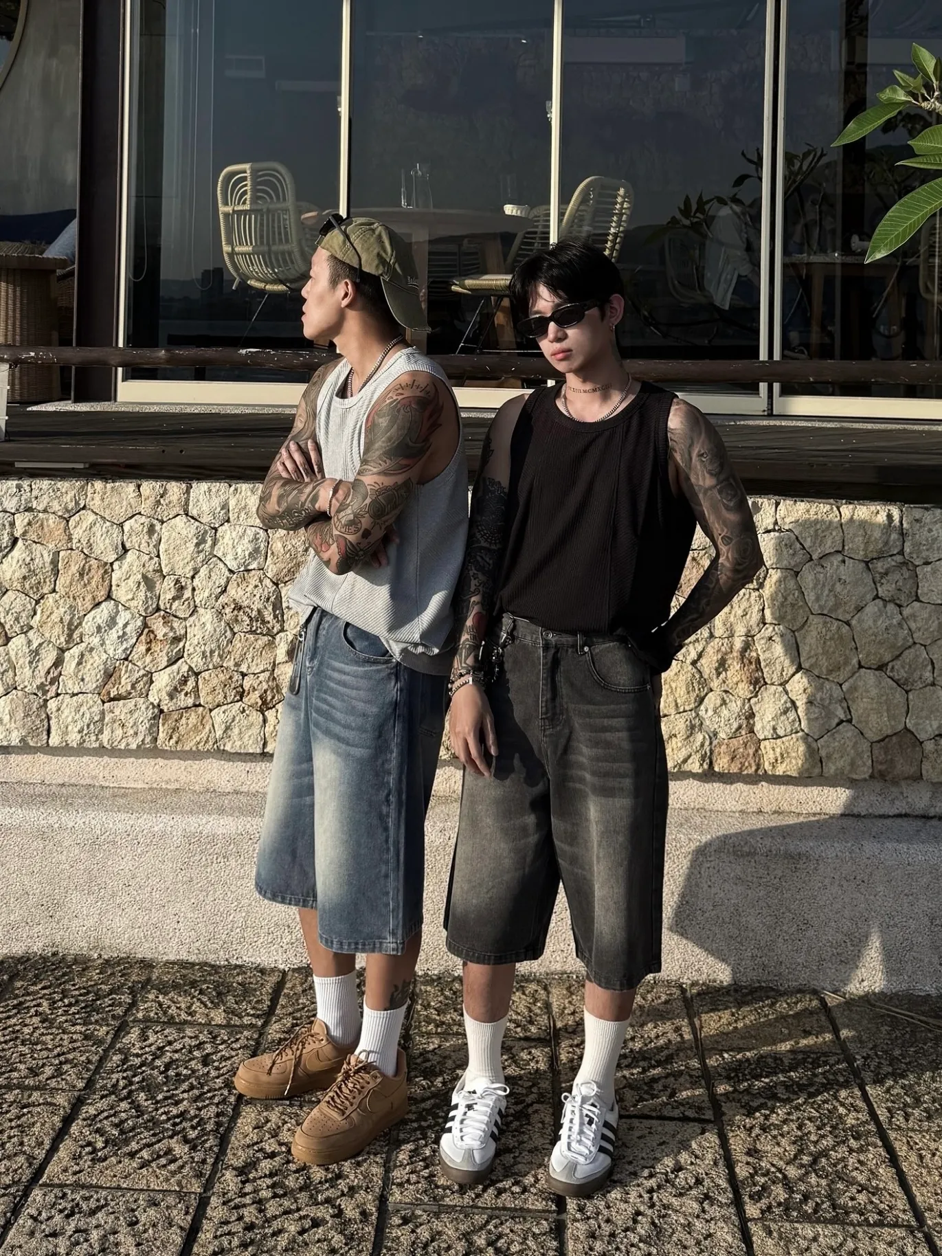 四色 紋理 抗皺 涼感 背心