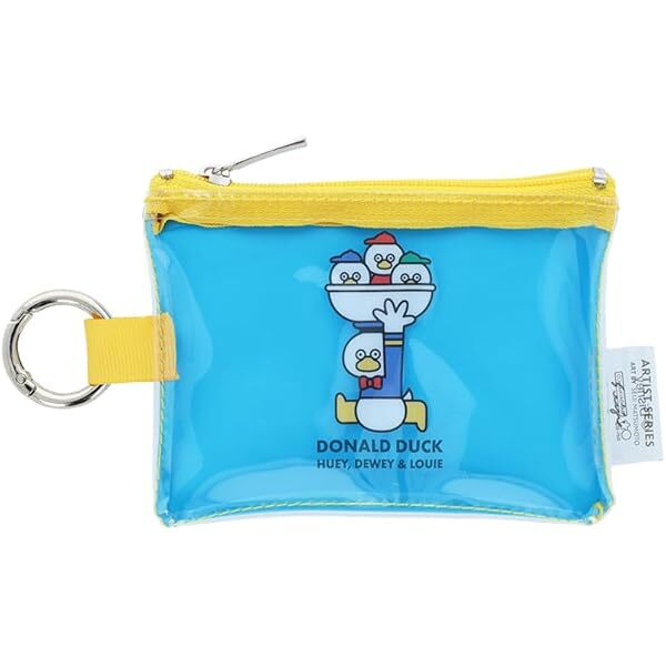 JP Waii x 唐老鴨 惡搞豆豉眼快扣拉鏈散子包 藍 7281