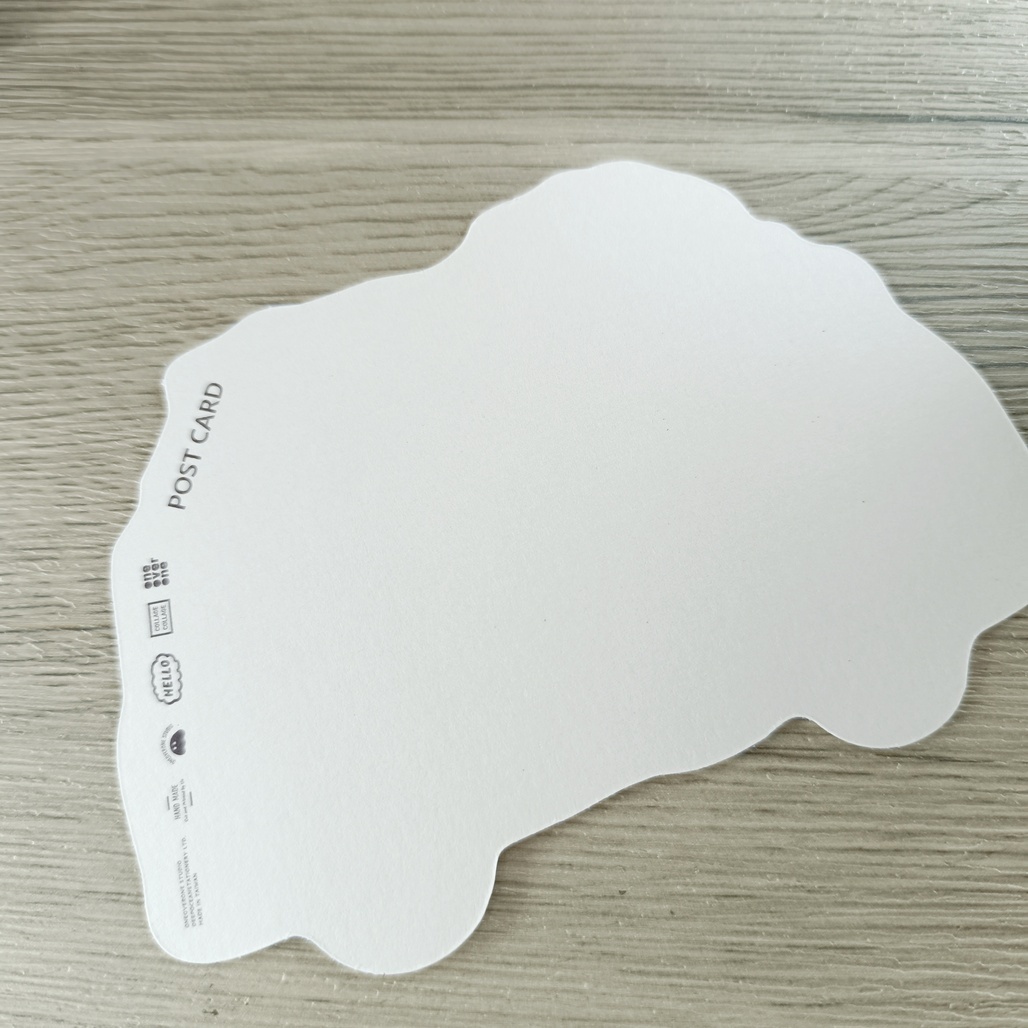 一分之一工作室．動物小車 軋型明信片