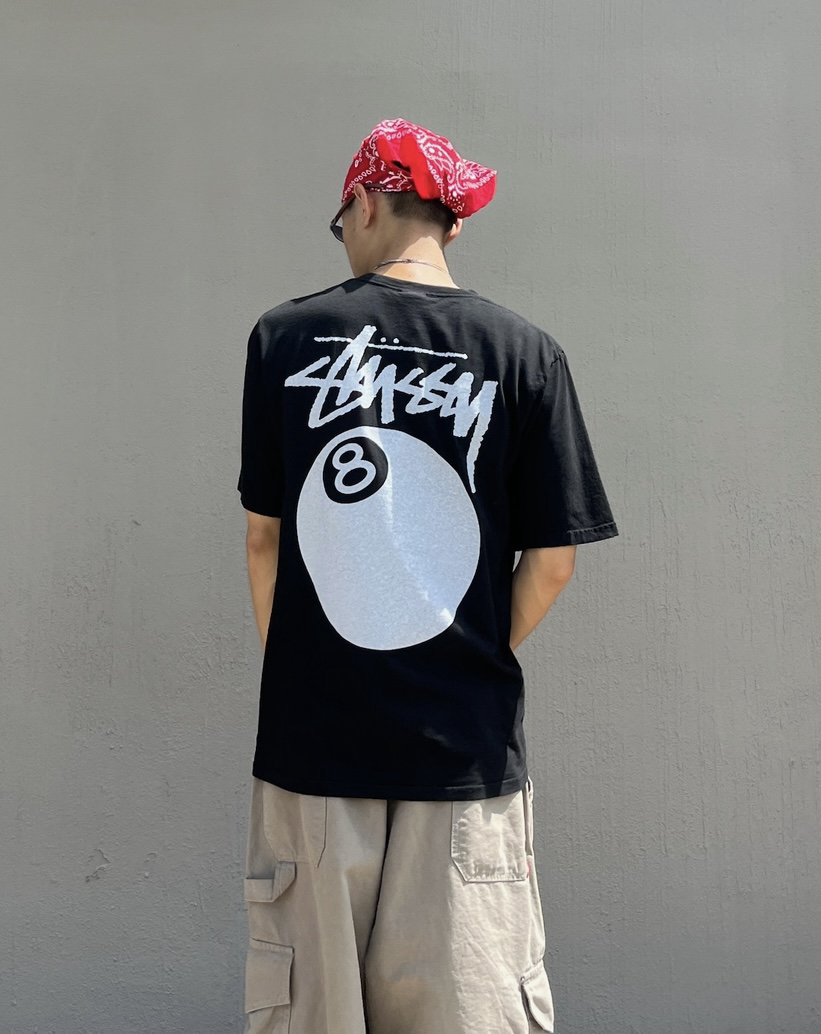 Stussy 8 Ball Pig Dyed Tee 8號球 水洗短Tee ( 2colors)