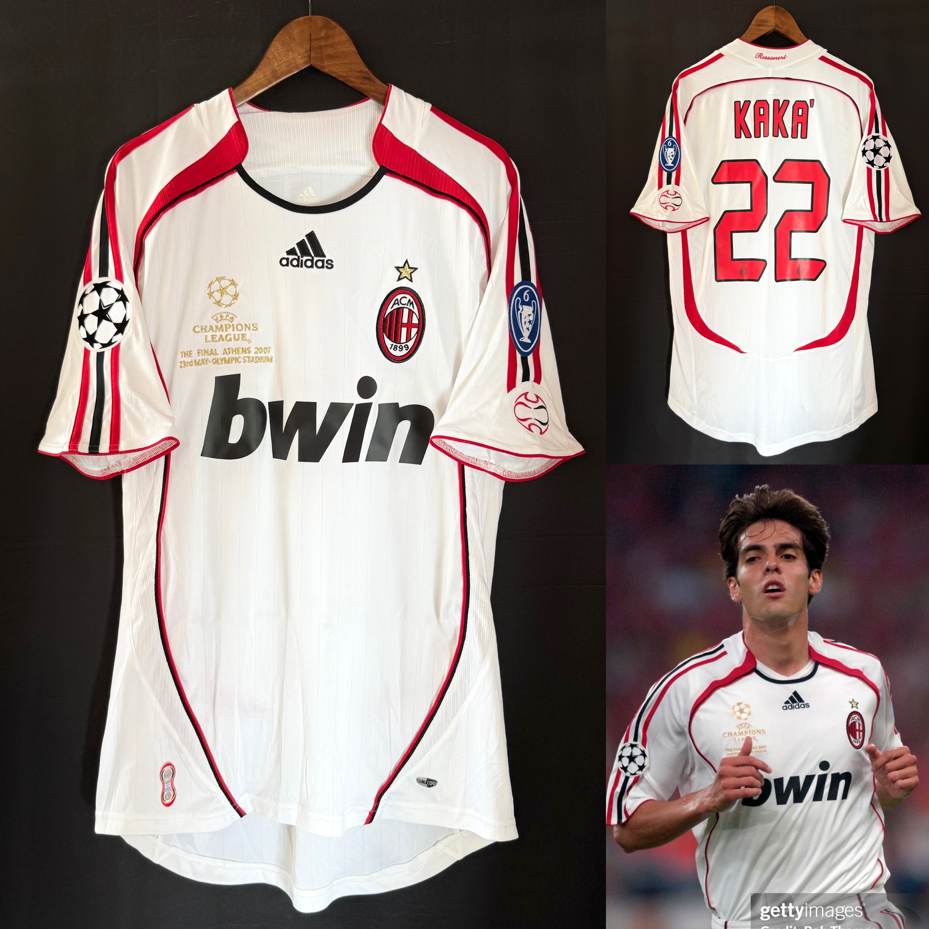AC Milan 2006-2007 UEFA Champions League Adidas Away Sh