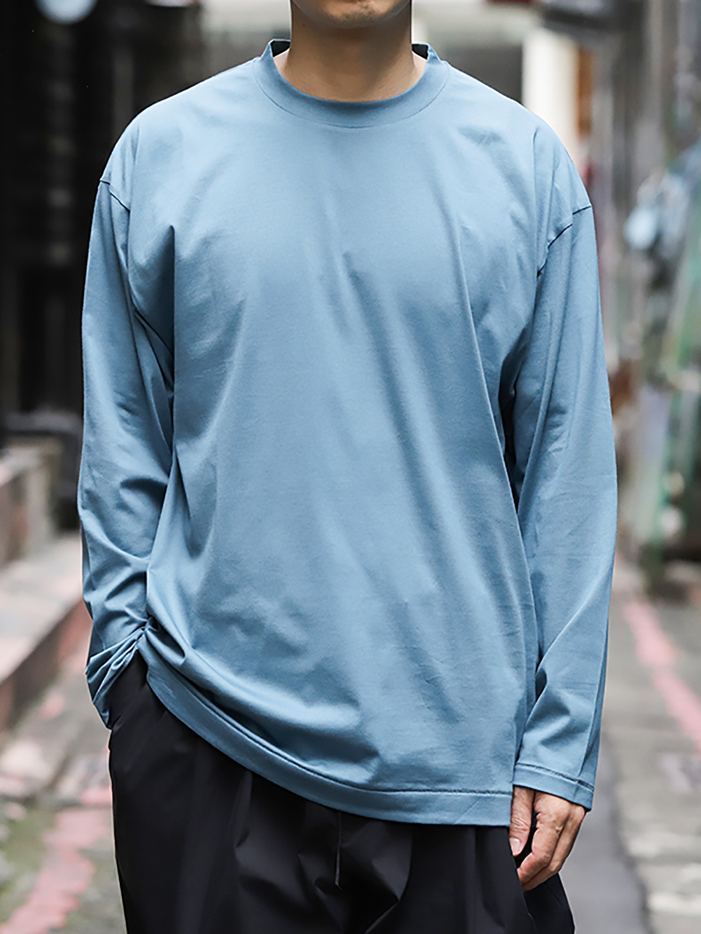 ATON Suvin 60/2 Oversized Long Sleeve T-Shirt