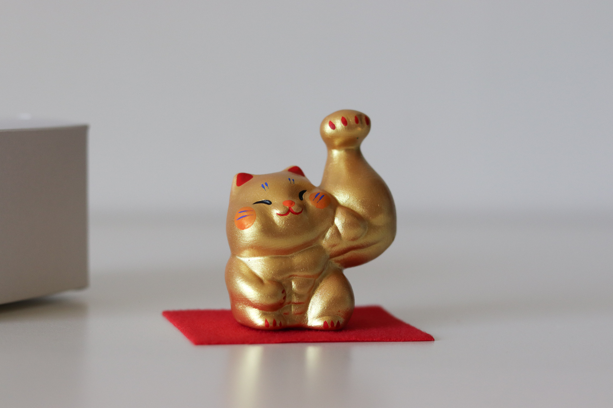 日本 龍虎堂 剛腕 招財貓(小/左手)