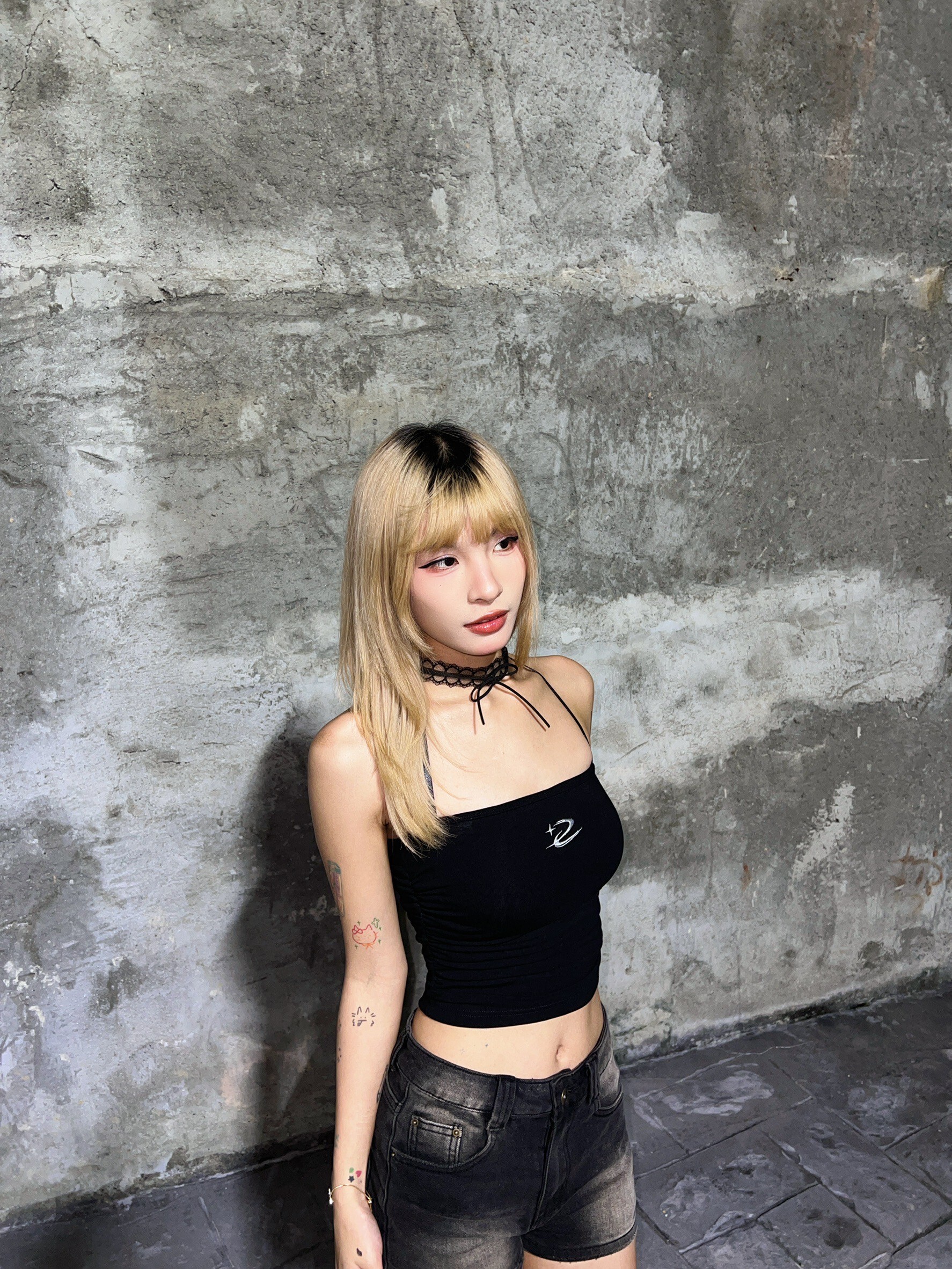 (GOAL) 蕾絲蝴蝶結頸帶項鍊 短項鍊