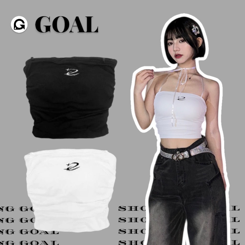 (GOAL) DCM 繞頸 罩杯 流星 短版 背心 有胸墊 平口背心  DCM-W42