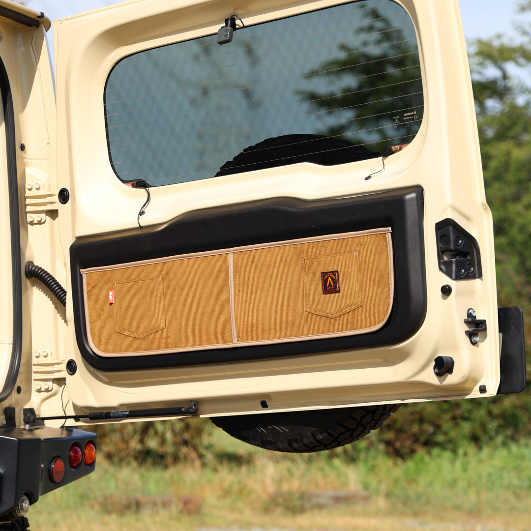 APIO 復古風燈芯絨布尾門護套 SUZUKI JIMNY