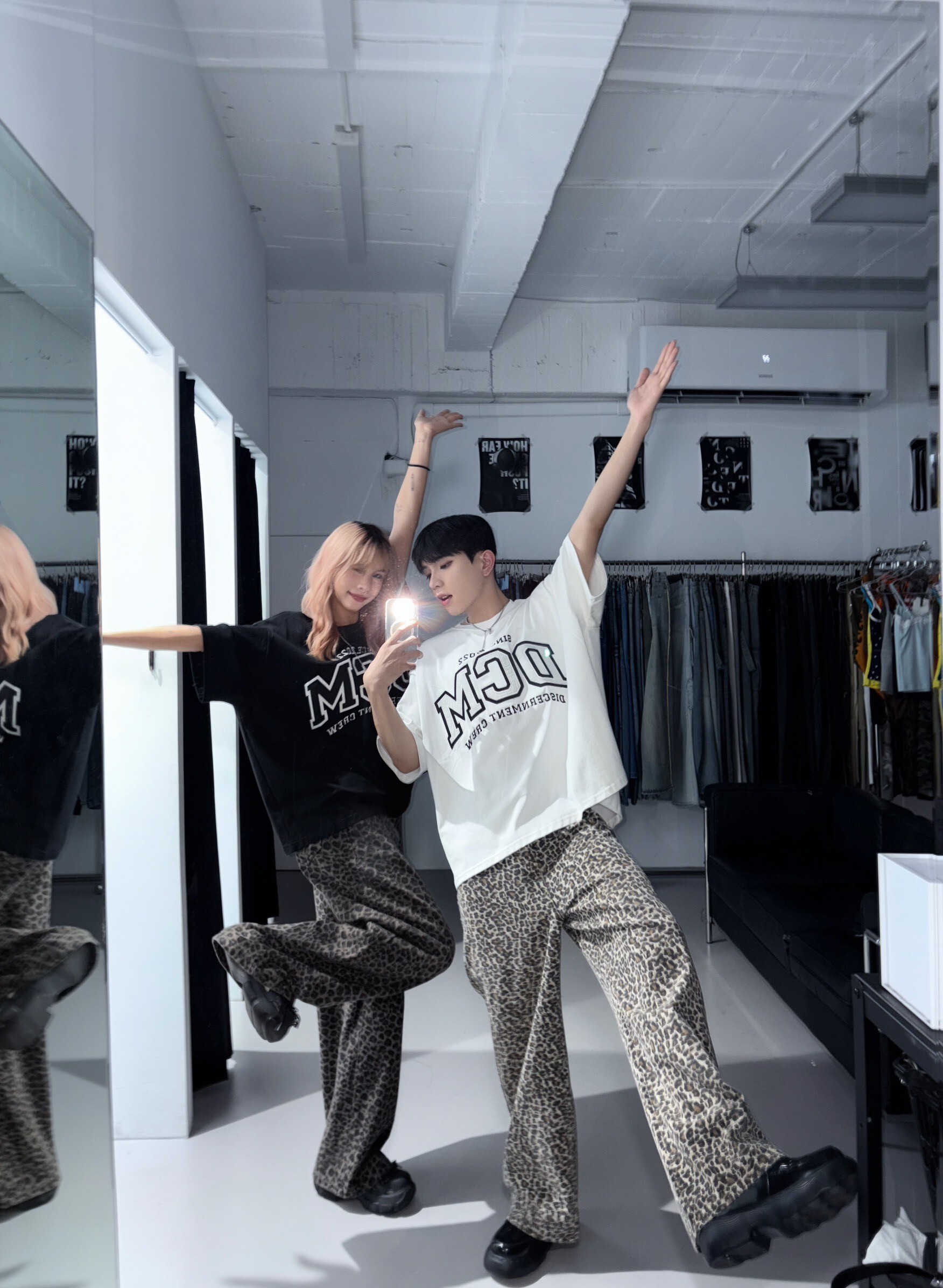 (GOAL) ERHU 豹紋滿版落地褲 93210