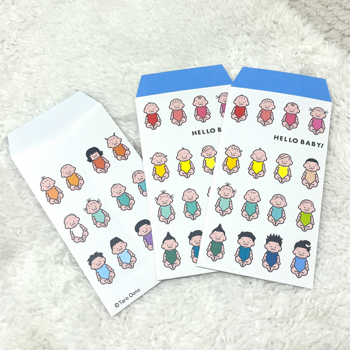 BABY髮型 3枚 迷你信封 紅包袋｜日本 Gakken