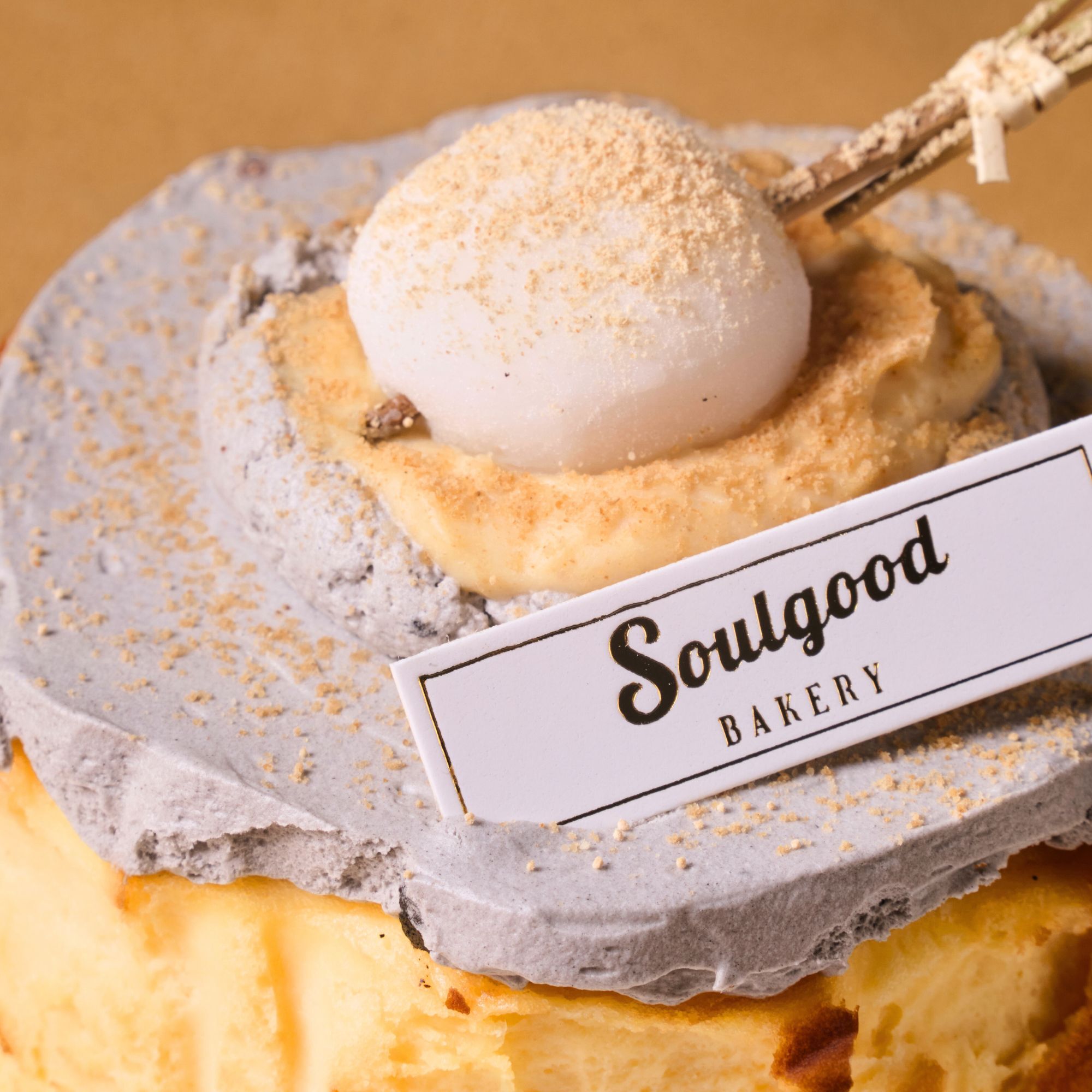 Black Sesame Mochi Soul Baby Basque Burnt Cheesecake